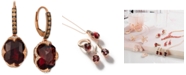Le Vian Raspberry Rhodolite Garnet (9-5/8 ct. t.w.) & Diamond (3/4 ct. t.w.) Drop Earrings in 14k Rose Gold